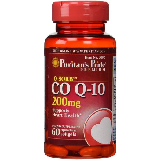 Puritan's Pride Q-Sorb Co Q-10 200 mg-60 Rapid Release Softgels