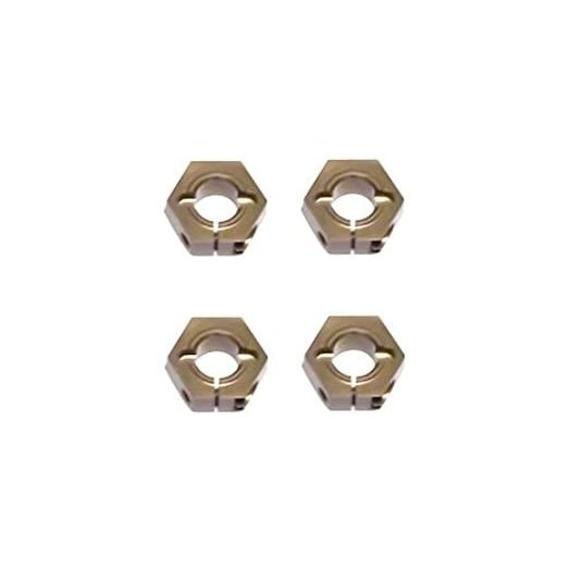 Tekno RC 1654x 12mm Aluminum Hex Adapters for M6 Drive Shafts 4