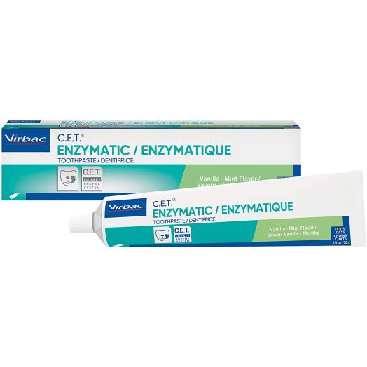 Virbac CET Enzymatic Toothpaste| Eliminates Bad Breath by Removing Plaque and Tartar Buildup | Best Pet Dental Care Toothpaste
