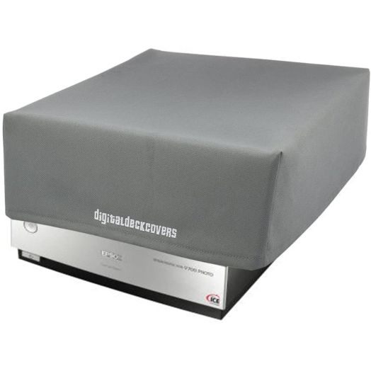 Scanner Dust Cover and Protector for Epson V700 / V750 / V750-M Pro / V800 / V850 Photo Film Scanners [Antistatic, Water Resistant, Heavy Duty Fabric, Silver] by DigitalDeckCovers