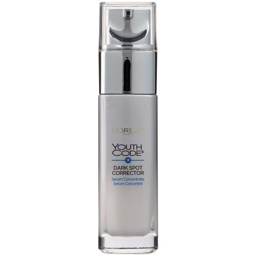 Dark Spot Corrector Face Serum for Even Skin Tone by L'Oreal Paris, Youth Code Anti-Aging Serum, Non-greasy, 1.0 oz
