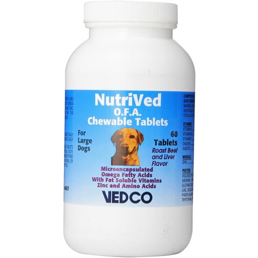 Vedco 60 Count Nutrived O.F.A. Chewable Tablets for Large Dogs