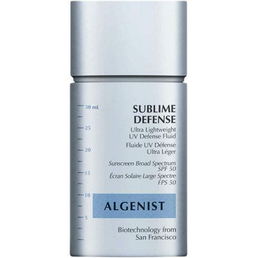 Algenist Sublime Defense Ultra Lightweight UV Defense Fluid SPF50 - Sheer, Oil-Free Face Sunscreen with Vitamin E, Echinacea and Green Tea - Non-Comedogenic and Hypoallergenic Skincare (30ml / 1oz)
