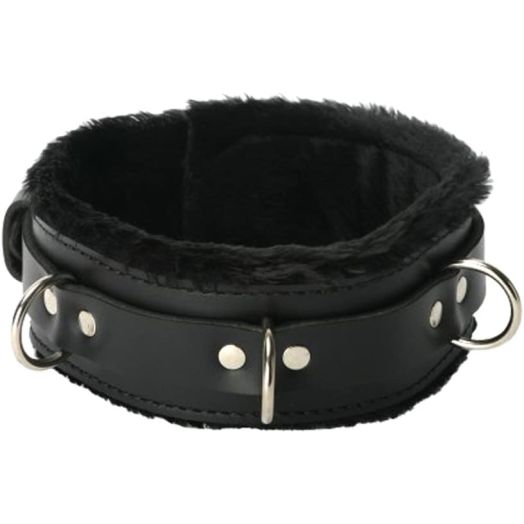 Strict Leather Premium Fur Lined Locking Collar, X-Large