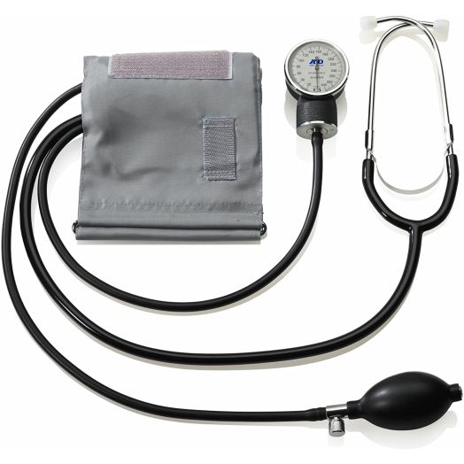 AandD Medical Professional Aneroid Sphygmomanometer with Stethoscope and Adult Cuff (UA-101)