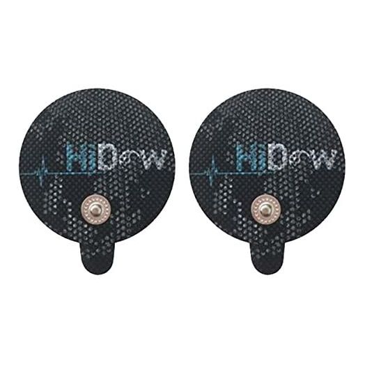 HiDow Tens Unit Replacement Stim Pads Large Round Electrodes | Premium Quality Large Electrode Pads Competable with Hi-Dow | IQ Massager | Healthmateforever TENS Units