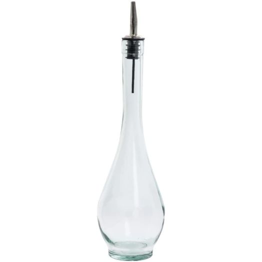 TableCraft H931 Siena 16 Oz. Green Tint Glass Oil Bottle