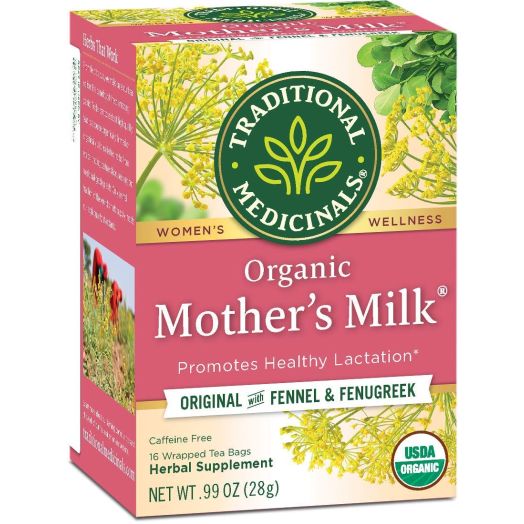 Traditional Medicinals Mother's Milk Tea - Organic Tea for Breastfeeding, Traditional Medicines Lactation Tea, Pack 1