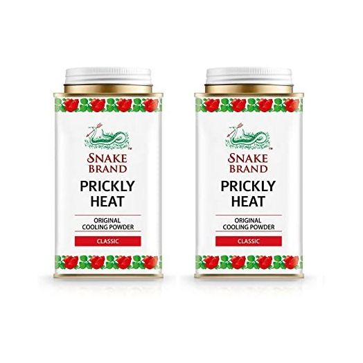 Snake Brand Prickly Heat Cooling Powder, 2-Pack (Classic, 150g)