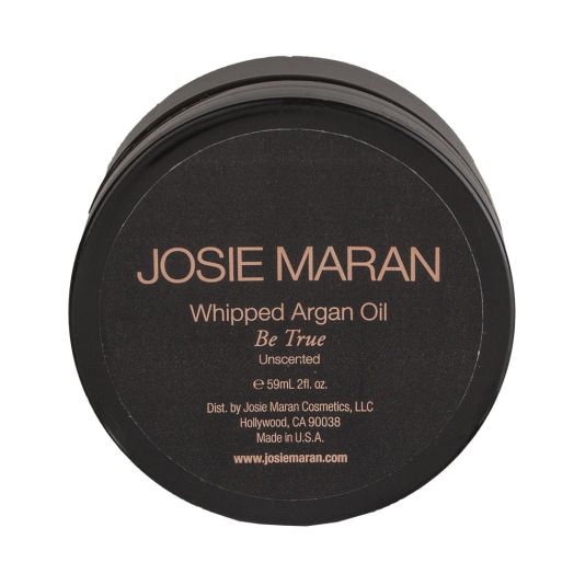 Josie Maran Whipped Argan Oil Body Butter - Immediate, Lightweight, and Long-Lasting Nourishment to Soften and Hydrate Skin (59 ml/2.0 oz, Unscented)