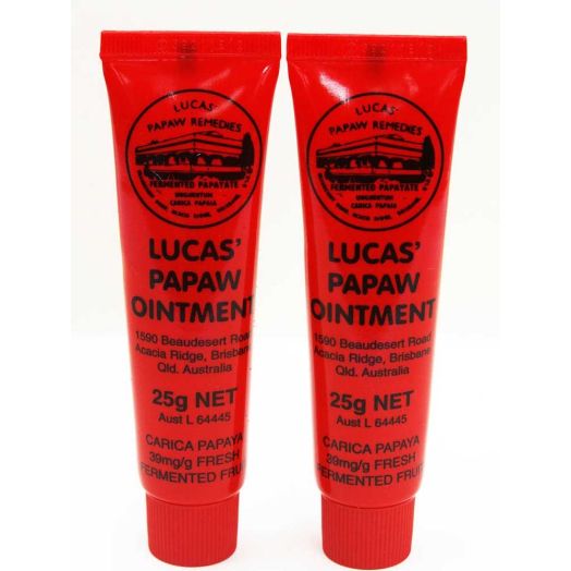 Lucas Papaw Ointment 25g Tube - TWIN Pack for value