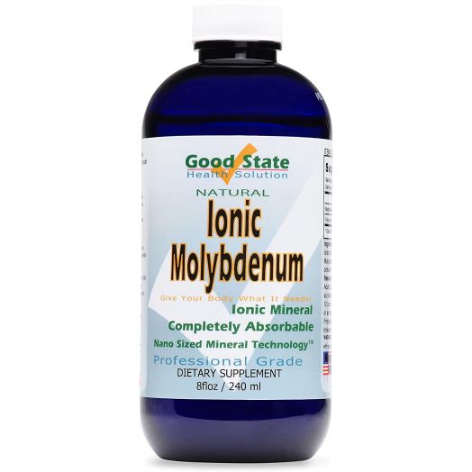 Good State Liquid Ionic Molybdenum (96 servings at 2 mg elemental, plus 2 mg fulvic acid - 8 fl oz)
