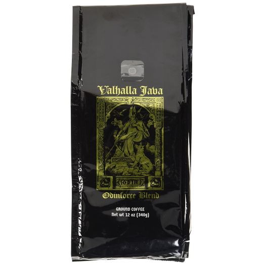 Valhalla Java Ground Coffee by Death Wish Coffee Company, Organic and Fair Trade (12-Ounce Bag)