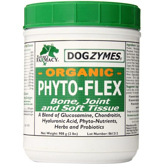 Dogzymes Phyto Flex - Bone Joint Soft Tissue Support - Glucosamine, Chondroitin, MSM and Hyaluronic Acid