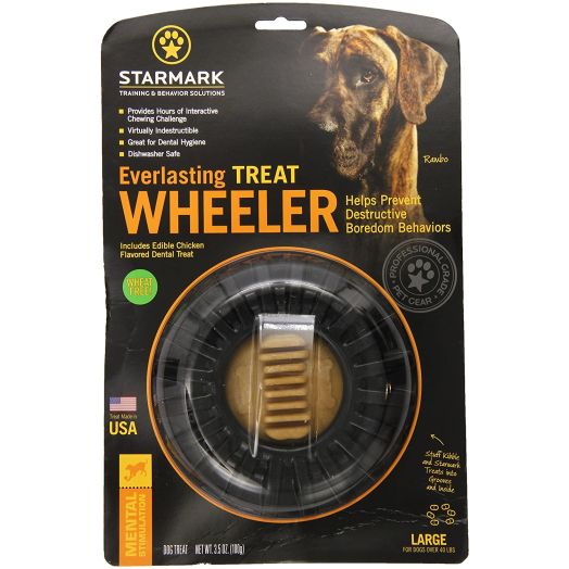 Starmark Everlasting Treat Wheeler Dog Toy