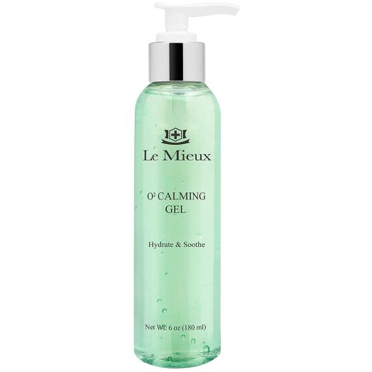 Le Mieux O2 Calming Gel - Soothing Facial Gel with Aloe for Mild Visible Skin Irritation and Redness, Gentle Hydrating Hyaluronic Acid Gel, No Parabens or Sulfates (6 oz / 180 ml)