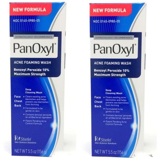 PANOXYL ACNE FOAMING WASH 5.5 oz (Pack of 2) (Packaging may vary)