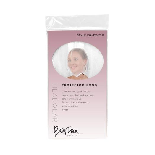 Betty Dain Makeup Protector Hood, White