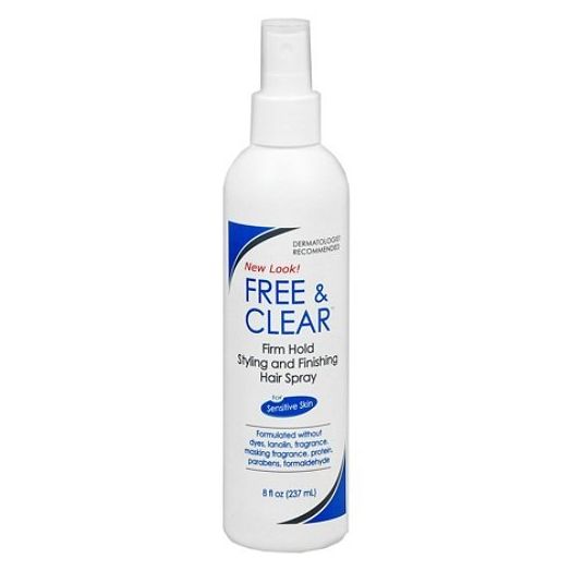 Free and Clear Firm Hold Styling and Finishing Hair Spray 8 Ounces | Pharmaceutical Specialties