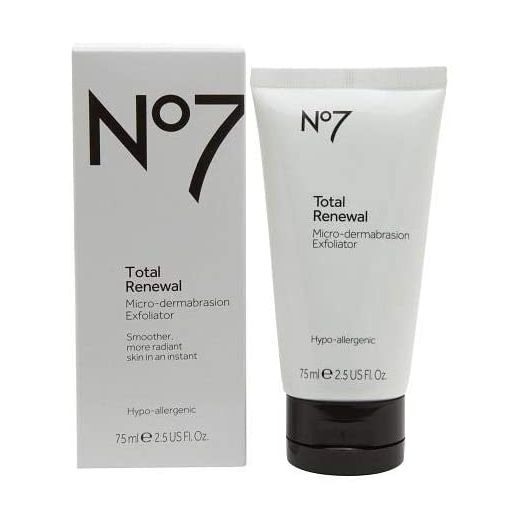 No7 Total Renewal Micro-dermabrasion Face Exfoliator smoother radiant skin