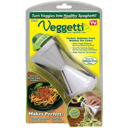 Ontel Veggetti Spiral Vegetable Cutter, Makes Veggie Pasta