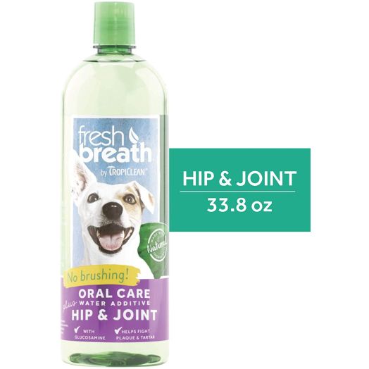 Fresh Breath by TropiClean No Brushing Water Additive for Pets, Made in USA