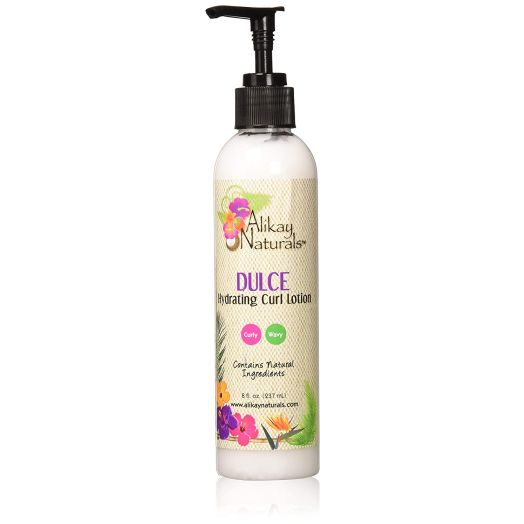 Alikay Naturals Dulce Hydrating Curl Lotion Natural Kokum Butter, Silk Amino Acid and Argan Oil 8 Ounce