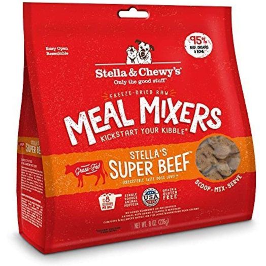 Stella and Chewy's Freeze-Dried Raw Stella's Super Beef Meal Mixers Grain-Free Dog Food Topper