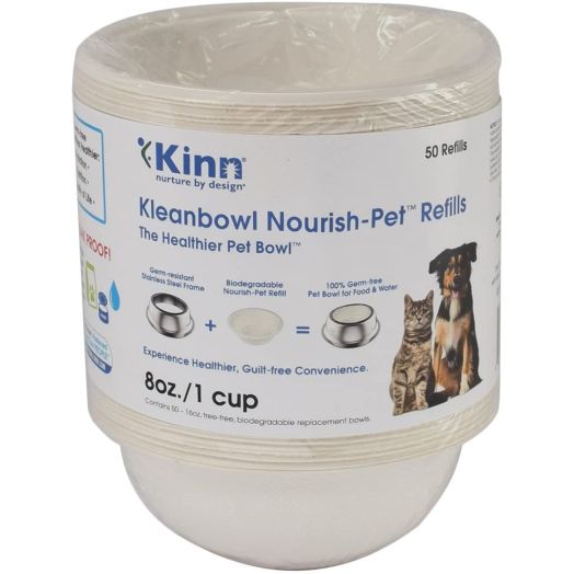 Kinn Kleanbowl Nourish Pet Refill Food and Water Bowls for Dogs and Cats