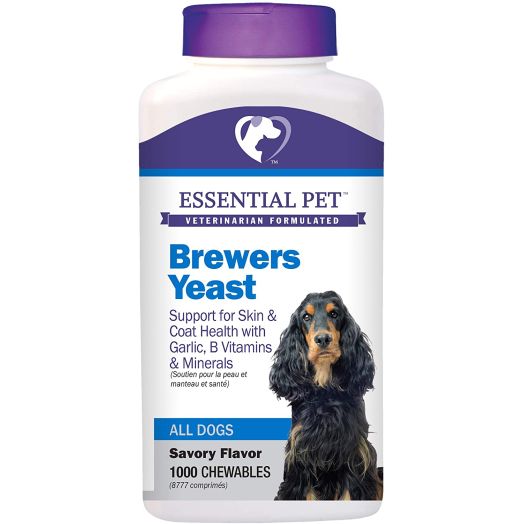 Essential Pet Products Brewers Yeast Chewable Tablets with Garlic, B Vitamins and Minerals for Dogs