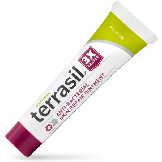 Antibacterial Skin Repair, 3X Faster Natural Ingredients for Treatment of Fissures Folliculitis Angular Cheilitis Impetigo Chilblains Lichen Sclerosus Cellulitis by Terrasil (14 Gram)