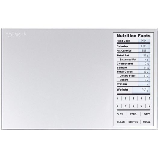 GreaterGoods Nourish Digital Kitchen Food Scale, Not-Connected, Digital Food Code App Download Included (New Backlit)