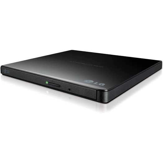 LG Electronics 8X USB 2.0 Super Multi Ultra Slim Portable DVD Writer Drive +/-RW External Drive with M-DISC Support (Black) GP65NB60
