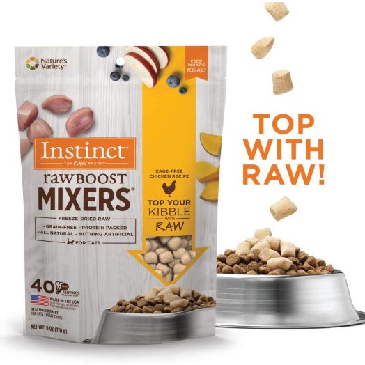 Instinct Freeze Dried Raw Boost Mixers Grain Free Recipe All Natural Cat Food Toppers