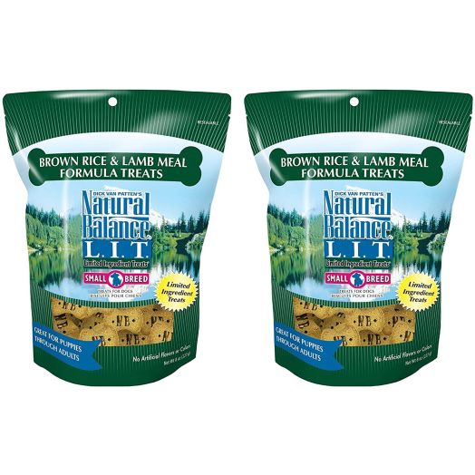 Natural Balance L.I.T. Limited Ingredient Treats Brown Rice and Lamb Meal 8 ounce (pack of 2)