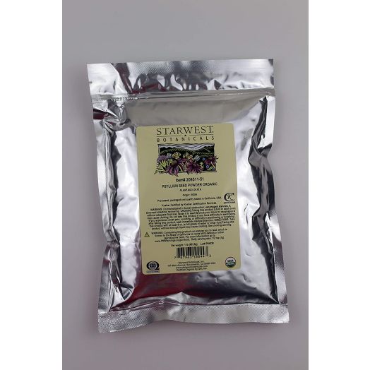 Starwest Botanicals Organic Psyllium Seed Powder, 1 Pound