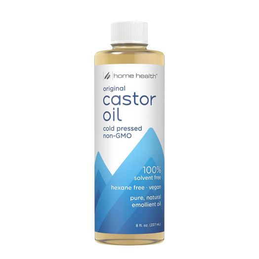 Home Health Original Castor Oil - 8 fl oz - Promotes Healthy Hair and Skin, Natural Skin Moisturizer - Pure, Cold Pressed, Non-GMO, Hexane-Free, Solvent-Free, Paraben-Free, Vegan