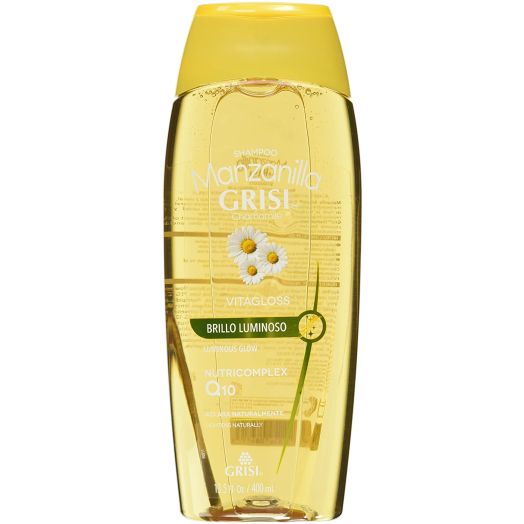Manzanilla Grisi Shampoo | Lightening Shampoo with Chamomile Extract, Lightening Hair Product for Soft and Luminous Hair; 13.5 Fl Ounces
