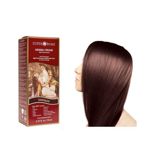 Surya Brasil Products Henna Cream, Chocolate, 2.37 Fluid Ounce