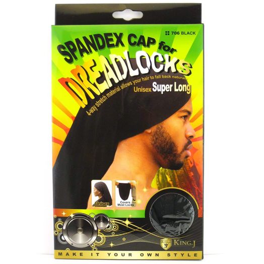 King.J Super Long Unisex Spandex Cap for Dreadlocks (Assorted Color)