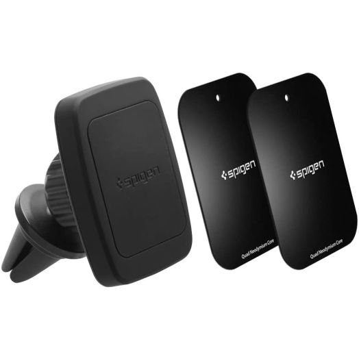 Spigen Kuel H12 Hexa Car Phone Mount Premium Magnetic Air Vent Phone Holder Magnetic Car Mount Compatible with Most Smartphones - Black