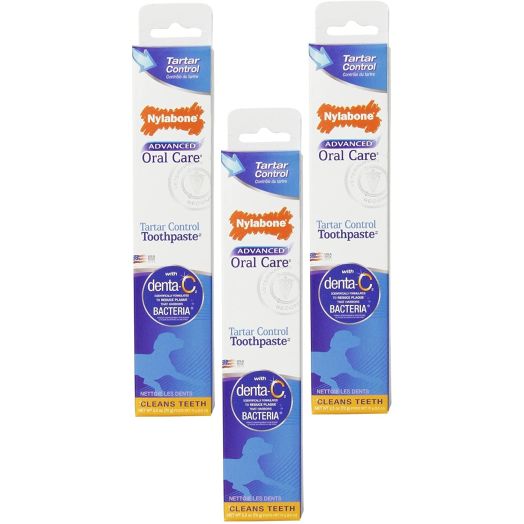 Nylabone Dental Advanced Oral Care Tartar Control Toothpaste (Pack of 3)