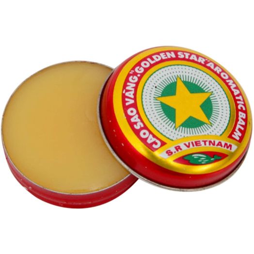 Cao Sao Vang 3 X New Golden Star Balm Vietnam 3g Each/9g Total