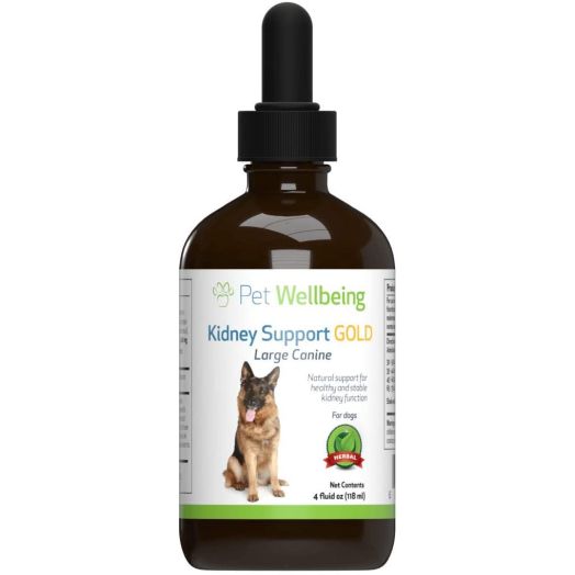 Pet Wellbeing - Kidney Support Gold for Dogs - Natural Support for Canine Kidney Health (4 Ounce)
