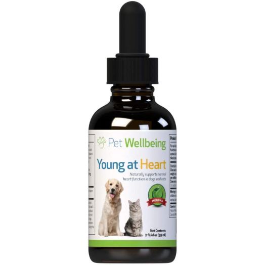 Pet Wellbeing Young at Heart for Dogs - Natural Support for Your Dogs Heart (2oz (59ml))