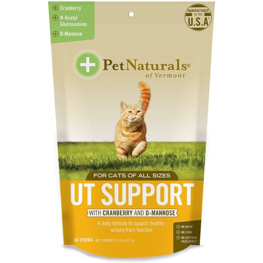 Pet Naturals of Vermont - UT Support for Cats, Urinary Tract Supplement, 60 Bite-Sized Chews