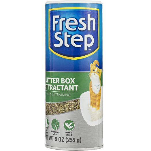 Fresh Step Litter Box Attractant Powder to Aid in Training, 9 Ounces | All Natural Training Aid for Cats and Kittens