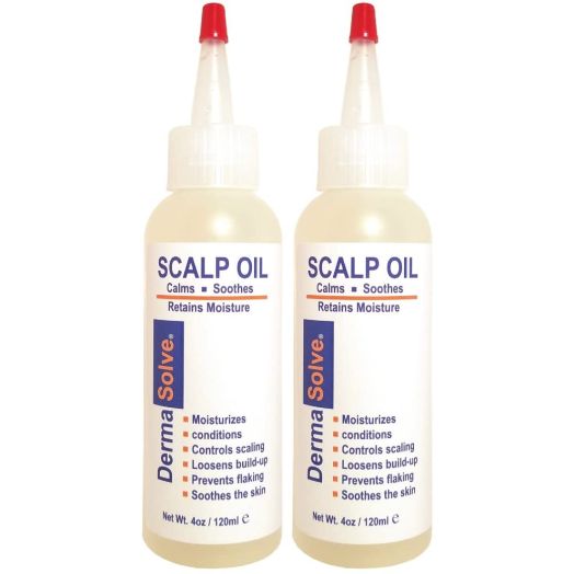 Dermasolve Psoriasis Scalp Oil (2-Pack) Seborrheic Dermatitis and Dandruff Relief - Formulated to Loosen Scaling Build-up, Moisturize, Condition, Prevent Itching, and Flaking (4.0 oz Each)