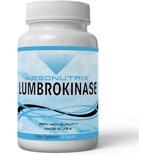 Absonutrix Lumbrokinase 40 mg Enteric coated 60 tablets supports healthy heart