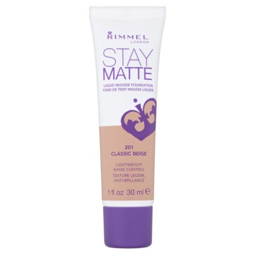 2 x Rimmel London Stay Matte Liquid Mousse Foundation 30ml - 201 Classic Beige